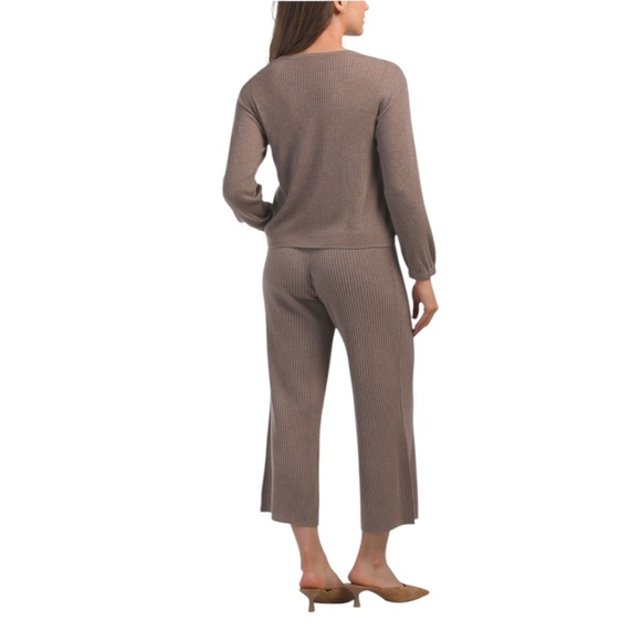 SPLENDID 2pc Brown Top And Pants Set Various Sizes: XS, S, M, L - Picture 2 of 2